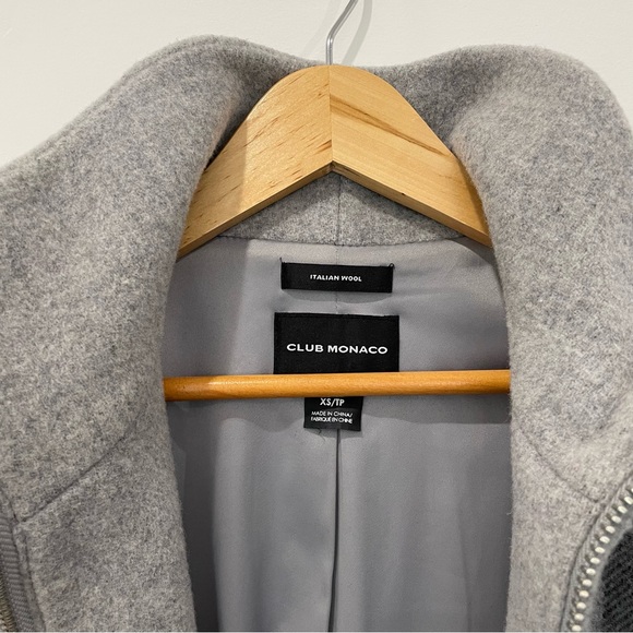 Plaid wool coat with fringe hem - Picture 4 of 7